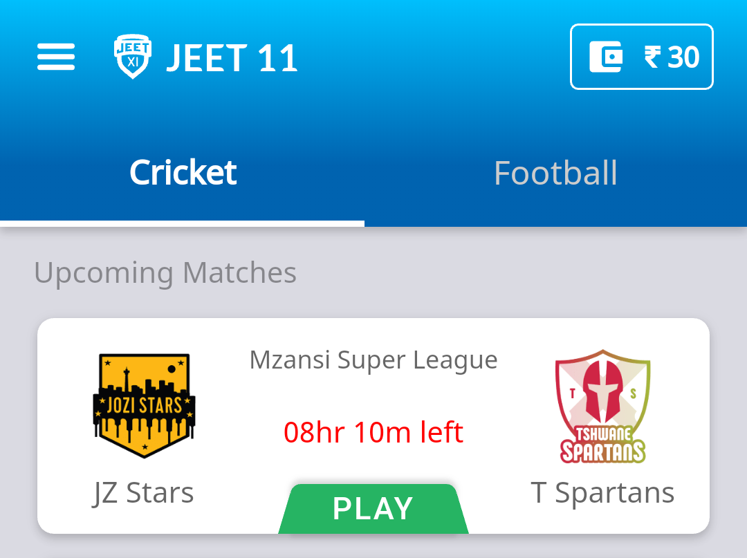 jeet11 fantasy cricket app
