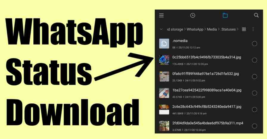 How To Download Whatsapp Status Video On Android Easy Method