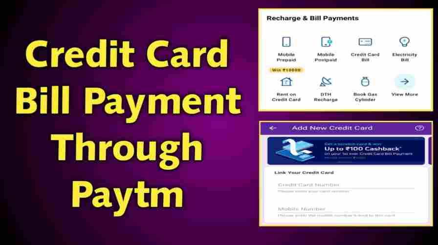 how to pay credit card bill through paytm