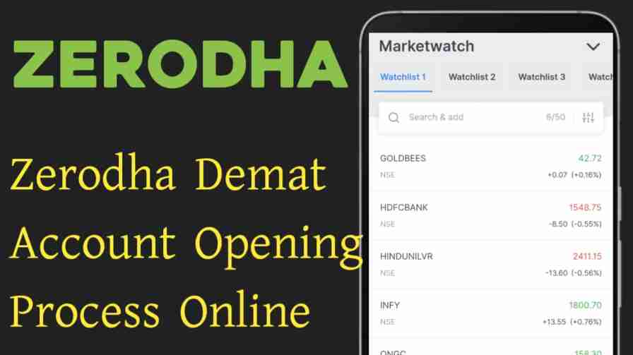 Zerodha Demat account opening online process
