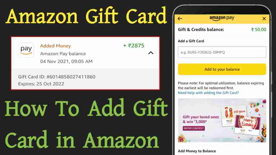 add amazon gift card