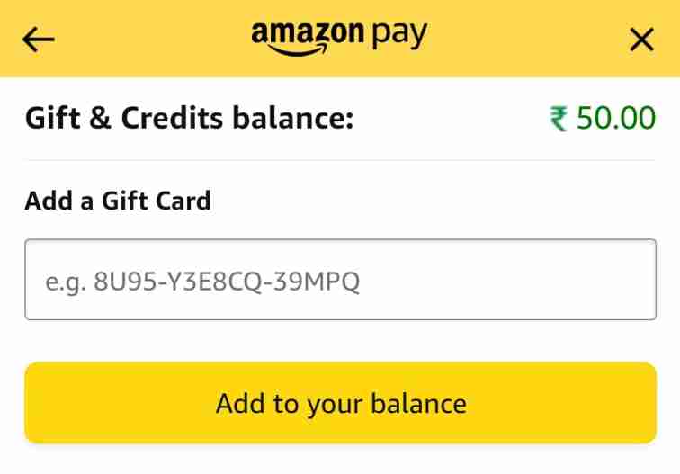 amazon pay gift card transfer