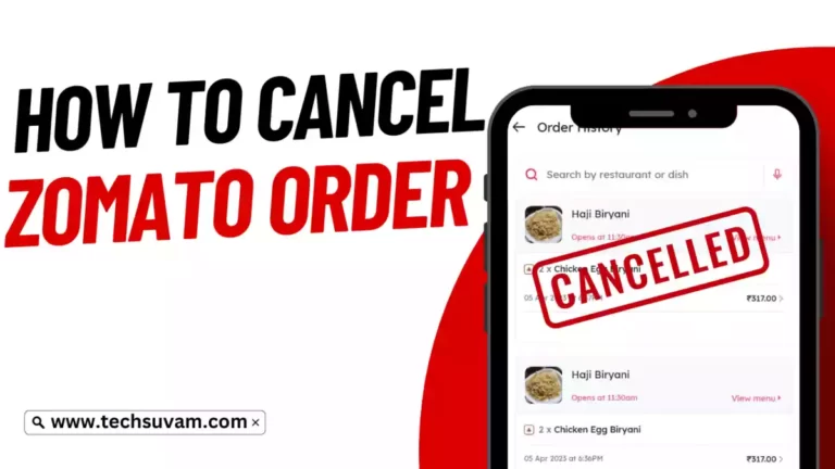 How To Cancel Zomato Order