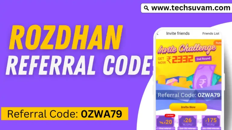 Rozdhan Referral Code