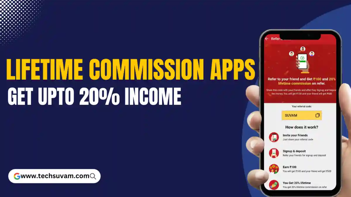 Lifetime Commission Earning Apps in India