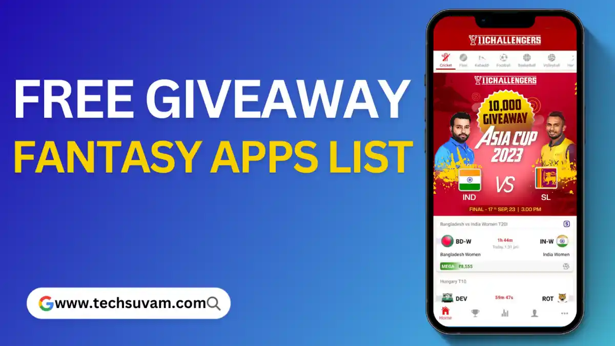 Free Giveaway Fantasy Apps list in India