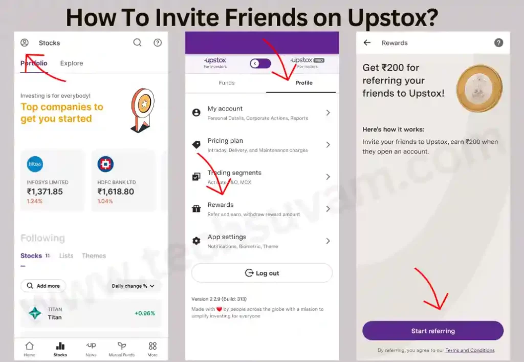 How To Refer a Friend on Upstox