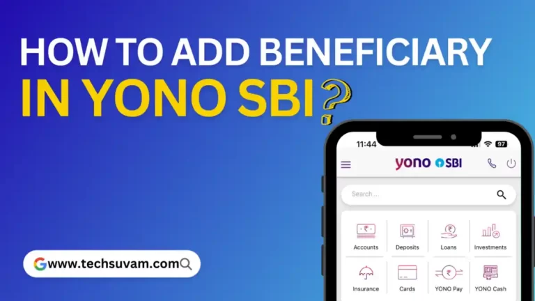 How to Add Beneficiary in YONO SBI