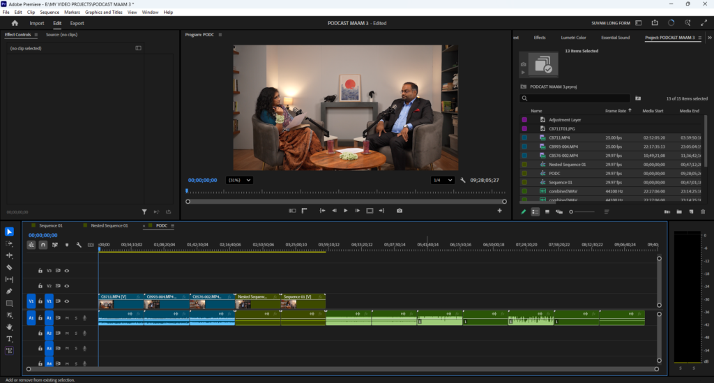 PODCAST VIDEO EDITING IN PREMIERE PRO