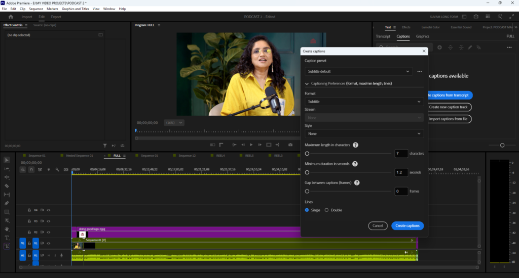 PODCAST VIDEO EDITING IN PREMIERE PRO