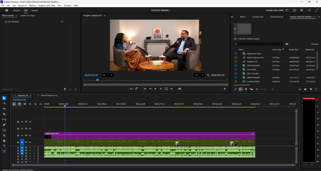 PODCAST VIDEO EDITING IN PREMIERE PRO