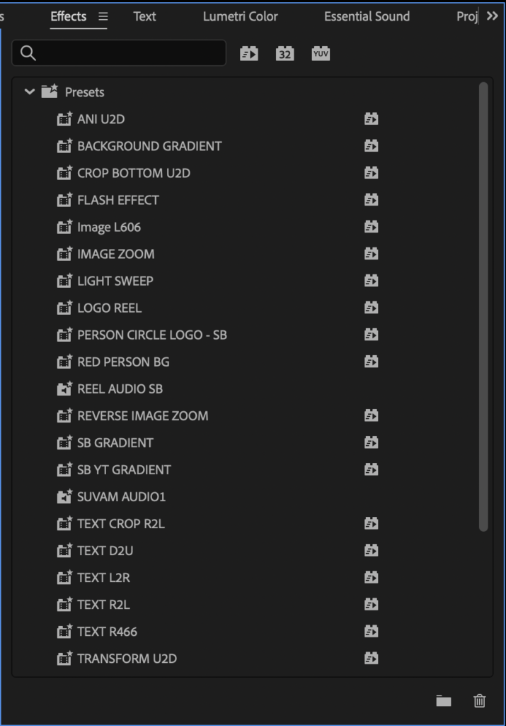 PREMIERE PRO PRESET BY SUVAM BISWAS